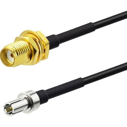 Eightwood SMA Female to TS9 Male Pigtail Cable for 4G LTE Mobile Hotspot MiFi Router Cellular Broadband USB Modem Dongle Adapter