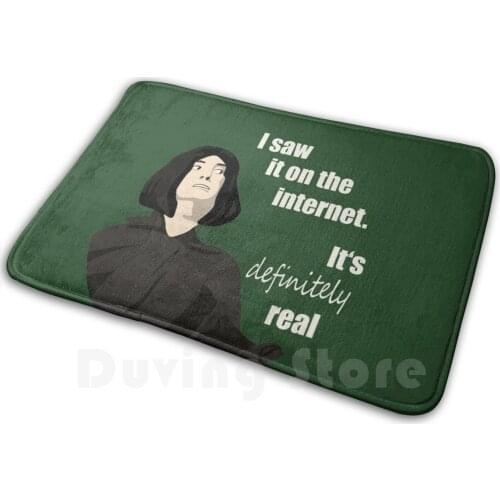 I Saw It On The Internet. ItS Definitely Real ( Green ) Mat Rug Carpet Anti-Slip Floor Mats Bedroom A Very Potter Musical