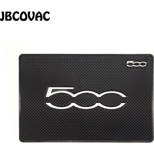 1PC Car Stickers Non-Slip Pads Accessories Case For Fiat 500 Abarth 124 Punto Stilo Ducato Palio Auto Emblem Badge Car Styling