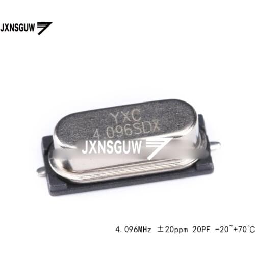 10PCS SMD passive crystal oscillator/HC-49SMD 4.096MHz 20ppm 20PF X49SM4096MSD2SC