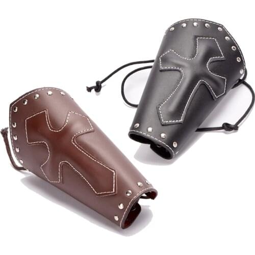 Adult Medieval Cosplay Costume for Men Carnival Party Wrist Bandage Steampunk Bracers Viking Pirate Armor Warrior Archer