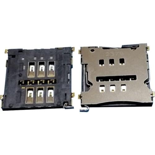 2Pcs Sim Card Reader Slot Tray Holder Connector Socket For Lenovo S5000-HV S5000 K900 K900i VIBE X S960 S968 S968T Contact Plug