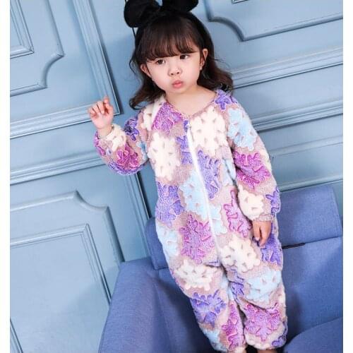 2018 Winter Female Baby Velvet Jumpsuit Infant Child Thick Warm Rompers Baby Girl Fashion Casual One-pieces Halloween Costume