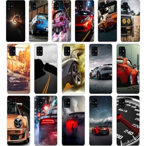 21 car Soft Silicone Tpu Cover phone Case for Samsung Galaxy A31 A41 A51 A71 A40 2019 Case