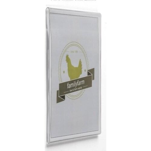 8.5 x 11 Acrylic Sign Holder for Wall, Side Insert - Clear