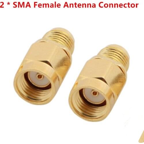 2pcs 5.8G RPSMA Female to Female FPV Antenna Aerial Connector Adapter for Rx and Tx For RC Quadcopter Drones