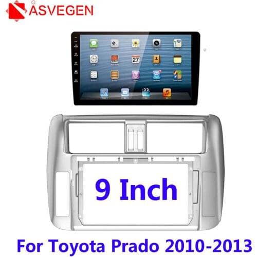 Asvegen 9 inch Car Stereo installation kit fascia panel Car Radio Stereo Frame Radio Adapter Kit For Toyota Prado 2010-2013