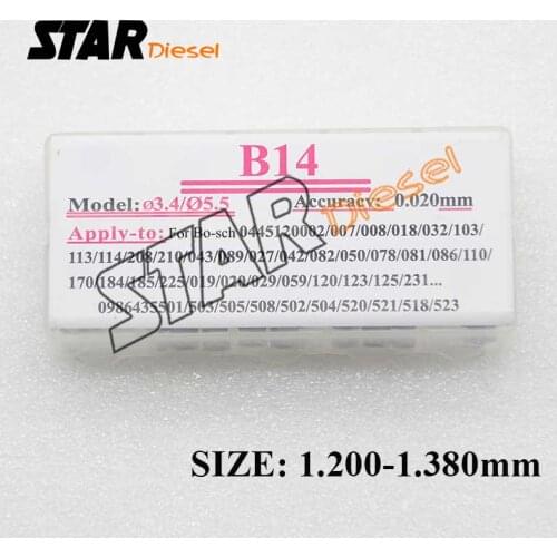 B14 50 PCS common rail adjustment shim injector lift shim set and cr injectors washer Adjusting washer Size 1.2-1.38mm