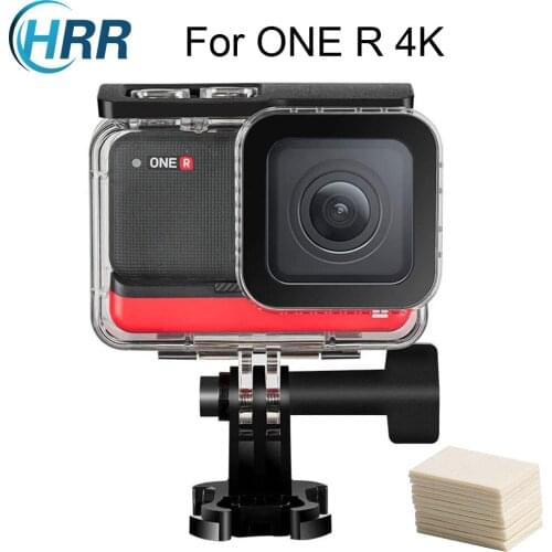 Dive Case for Insta360 ONE R 4K Wide Angle Mod, Waterproof Housing Protective Shell 45M/148FT With Anti-Fog Insert Accessory