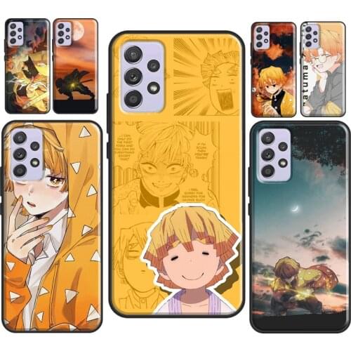 Zenitsu Demon Slayer For Samsung Galaxy A51 A71 A41 A31 A21S A20e A50 A70 A12 A32 A42 A52 A72 M31S Phone Case