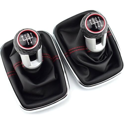 For Volkswagen VW 1999-2004 Golf 4 IV MK4 GTI R32 Bora Jetta MT 12mm 5 / 6 Speed Car Gear Shift Knob Lever Shifter Gaitor Boot