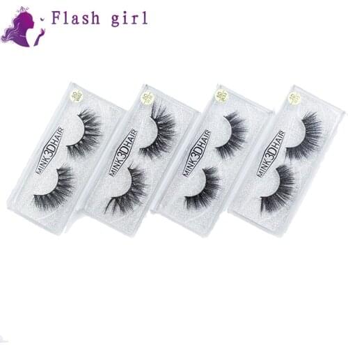 Flash Giral Makeup 5D Mink Eyelashes 20 Models Cruelty Free Handmade Full Strip Lashes Wispy Natural Volume Long Eyelash