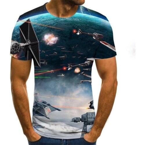 New Design Wolf 3d Printed T Shirts Men T -Shirts Tees Short Sleeve Funny Shirt Summer Fashion Cool Tops Male 6xl