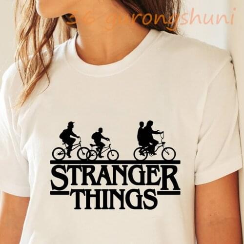 Bike Graphic T Shirt women Summer Woman Bicycle Print tops tees Sweatshirts tShirt Pure Hipster Casual stranger things t shirt