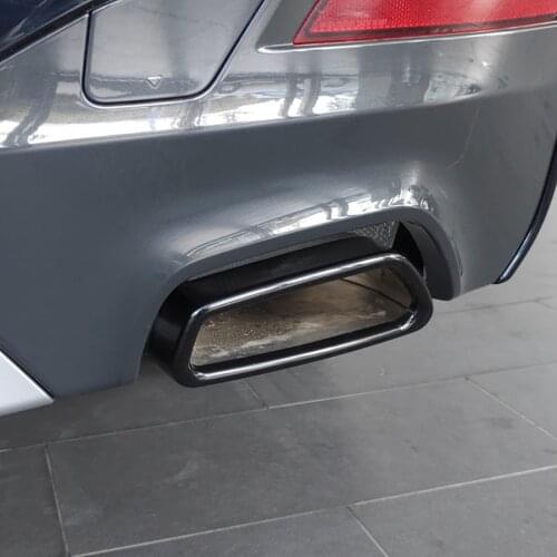 Car Rear Exhaust Muffler Pipe Cover Trim for BMW 5 G30 G38 2018-2021 Black