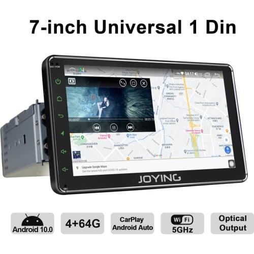 JOYING Single 1 din 7'' Android Auto Product Car Radio stereo glasses Head Unit Multimedia NO DVD Player Tape Recorder Cam Dash