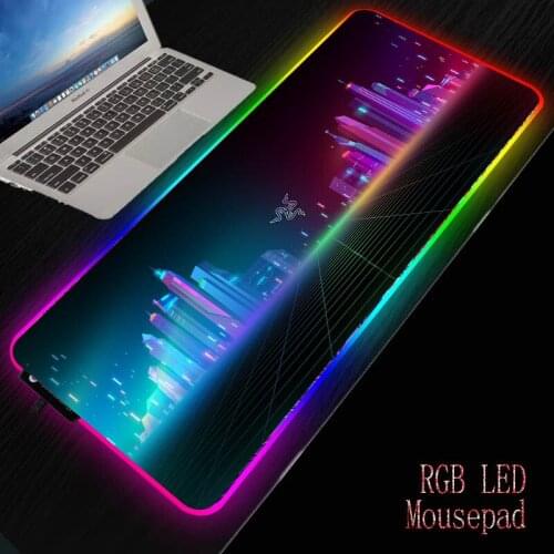 Razer RGB Computer Gaming Accessories Mouse Pad Mini Pc Large Glowing USB LED Extended Mousepad Keyboard Multi-size Desk Mat XXL