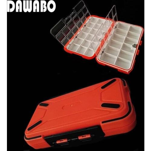 DAWOBO 30 lattice large Waterproof multi-function fishing accessories box Box 20*11.6*5 Fishing Tackle Box for Tool box