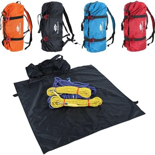 Climbing Rope Bags Shouder Strap Ropes Storage Bag Outdoor Camping Rock Mountaineering Folding Portable Adjustable Waterproof