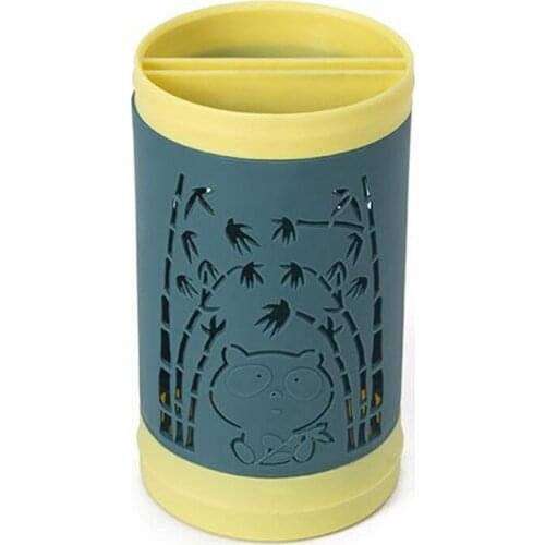 Multi-Function Round Chopsticks Utensil Holder Knife Block PP Flatware Drainer Storage Box Spoon Fork Kitchen Organizer Rack