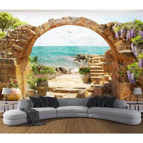 Custom Any Size 3D Photo Wall Paper Modern Romantic Pink Rose Floral Living Room Bedroom Non-woven Wall Mural Wallpaper Flower