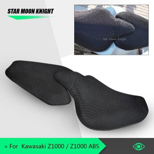 For Kawasaki Z1000 Z 1000 ABS 2014 - Rear Seat Cowl Cushion Pad Cover Net 3D Mesh Waterproof Protector Motorcycle Accessories
