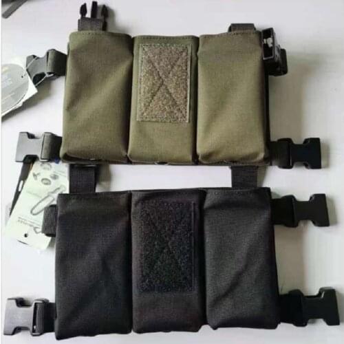 Hunting Tactical Vest ABS Triple Magazine Quick Insert Set D3CRM Chest Hanging Replacement Hanging Board Chest Hanging Board