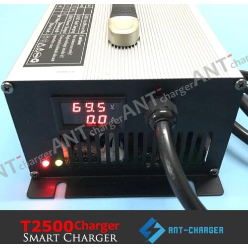 Customized 2500W 84V 23A Charger 72V 20S Li-ion/Lithium Ion/Lipo Battery Charger 84V23A Smart Battery Charger