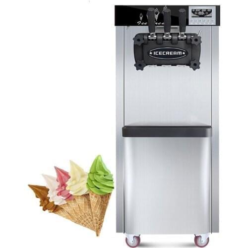 MK-618DB 18-22L per hour three flavor floor standing with air pump air adjustable function soft ice cream machineFREE CFR BY SEA