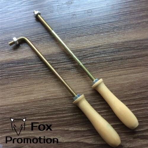 30cm Brand Handle for Burning Mold Stamp on Cake Cookie Sweets, Personalized Iron Brass Mold Burning Handle 8mm diameter screw
