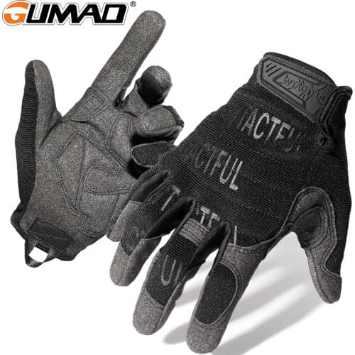 Men Tactical Gloves Shockproof Camo Airsoft Full Finger Glove Military Hiking Mittens Bike Cycling Shooting Bicycle Driving Gym