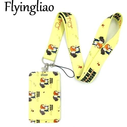 Greys Anatomy Lanyard Neck Strap Art Anime Fashion Lanyards Bus ID Name Work Card Holder Accessories Decorations Kids Gifts