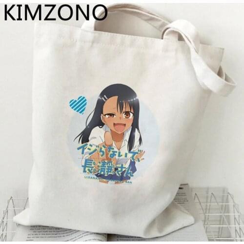 Nagatoro shopping bag handbag eco bolsa shopper shopper bolsas de tela bag ecobag foldable cloth sacolas