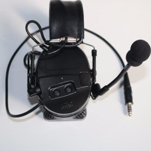 TAC-SKY COMTAC I Silicone earmuff version Noise reduction pickup headset -BK