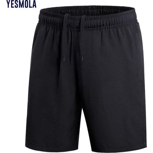 YESMOLA Mens Summer Ice Silk Breeches Shorts 2021 Casual Short Sports Men Running Shorts Clothing Beach Shorts Male Plus Size