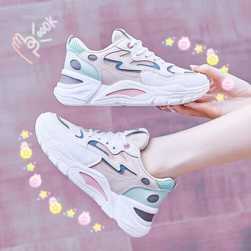 Lisapie New Platform Sports Sneakers Fashion Womens Shoes Summer Chunky White Sneaker Vulcanized Walking Casual Tenis Shoes
