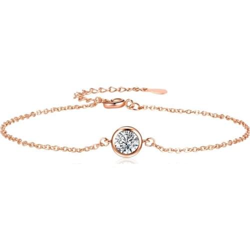 Trendy Bracelet for Women 925 Silver Jewelry with Zircon Gemstone Accessories Wedding Engagement Promise Party Gift Bracelets