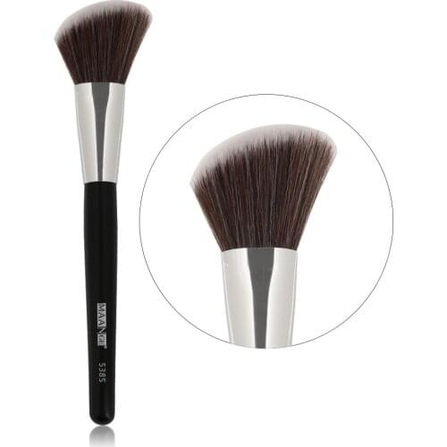 1Pcs Big Angled Top Loose Powder Makeup Brush Foundation Contour Blusher Face Cheek Cosmetic Beauty Make Up Brush Tool