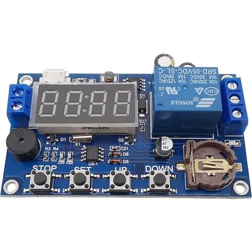 1Piece DC 5V Real time Timing Delay Timer Relay Module Switch Control Clock Synchronization Multiple mode control Wiring diagram