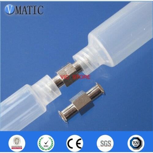 Free Shipping 5Pcs Syringe Metal Dispensing Connector/ Dispenser Needle Connector