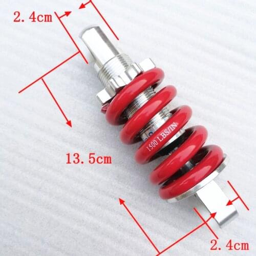 MTB Bike Adjustable Height Spring Shock Absorber 1500 LBS / 13.5cm length electrocar Bicycle Parts Rear Shock Spring Struts