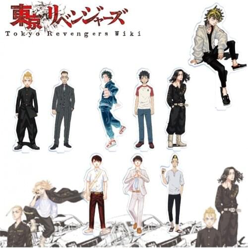 Anime Tokyo Revengers Sano Manjiro Hanagaki Takemichi Acrylic Stand Figure Model Plate Display Desk Decor Cosplay Holiday Gifts