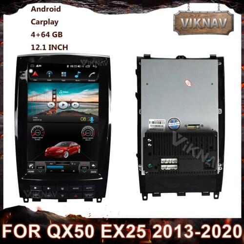 Android car stereo Receiver 2 din for infiniti QX50 EX25 2013-2020 Touch Screen radio multimedia player GPS Navigation Recorder