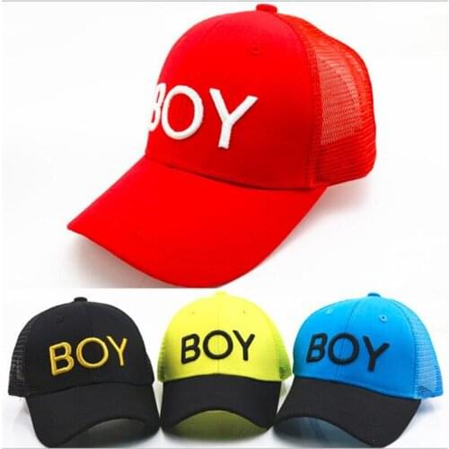 Lovely Letters Baby Baseball Cap Girls Boys Summer Mesh Cap Children Adjustable Sun Hat