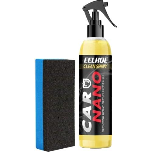 Car Quick Coating Paint Care Agent High Gloss Shine Liquid Wax Glaze Plating Auto-Hybrid Hydrophobic Car Polishing Spray Kit New