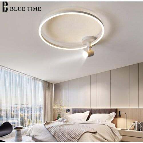 Black&White Led Ceiling Light Modern Round Ceiling Lamp 110v 220v Home For Living Room Bedroom Dining Room Light Led Luminaires