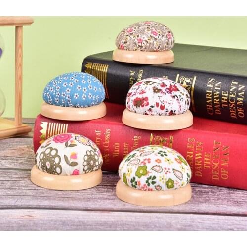Wood Bottom Base Needle Pin Cushion Holder Sewing Stitch Needlework DIY Craft