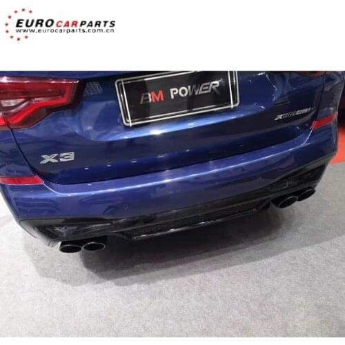 X3 G01 diffuser fit for X3 series 2018-2020year sport to MP style G01 diffuser with exhaust tips painted diffuser