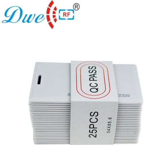DWE CC RF ISO proximity rfid card 125khz 18.mm thickness inkjet number card with inner EM4200 chip
