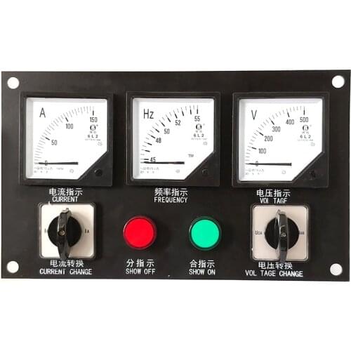 Generator Head Indicator Box China Factory Diesel Generator Switch Box Dashboard Panel Riding box 30 50 100 150KW